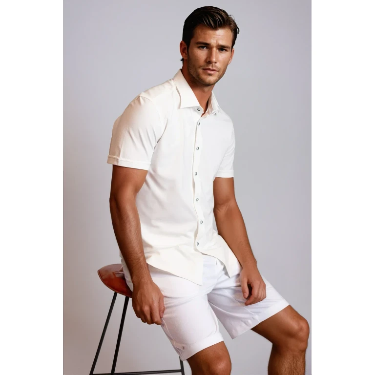 Cinqo Single Shot Short Sleeve Tech Shirt - White