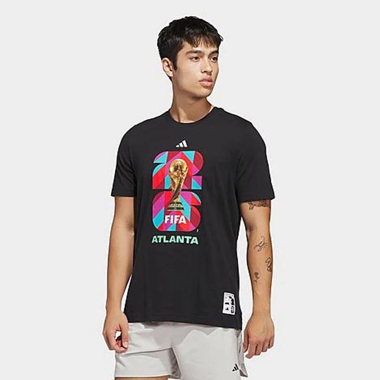 adidas Men's Soccer FIFA World Cup 26 Host City Atlanta Graphic T-Shirt in Black Size: Medium