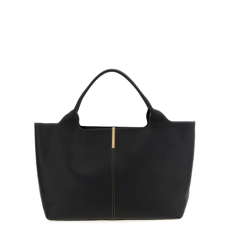 Tod's Black Calfskin Tote Bag - Women