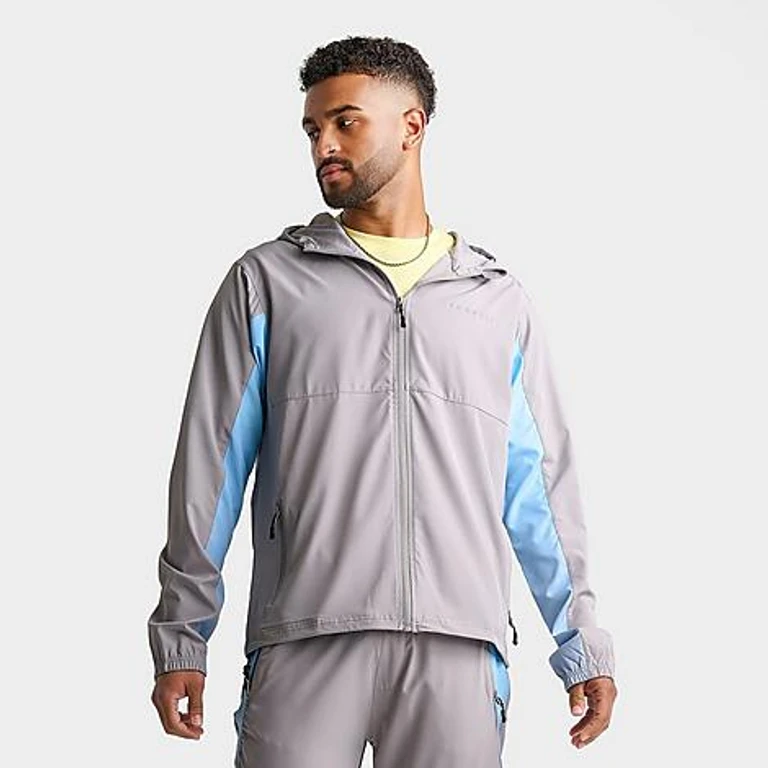 Men's Flash Jacket in High Rise Grey/Limpet Shell Size: Small