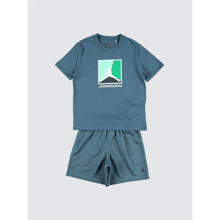 Boy's 2-Piece Cotton Blend T-Shirt and Shorts Set with Logo (85F478EA0)