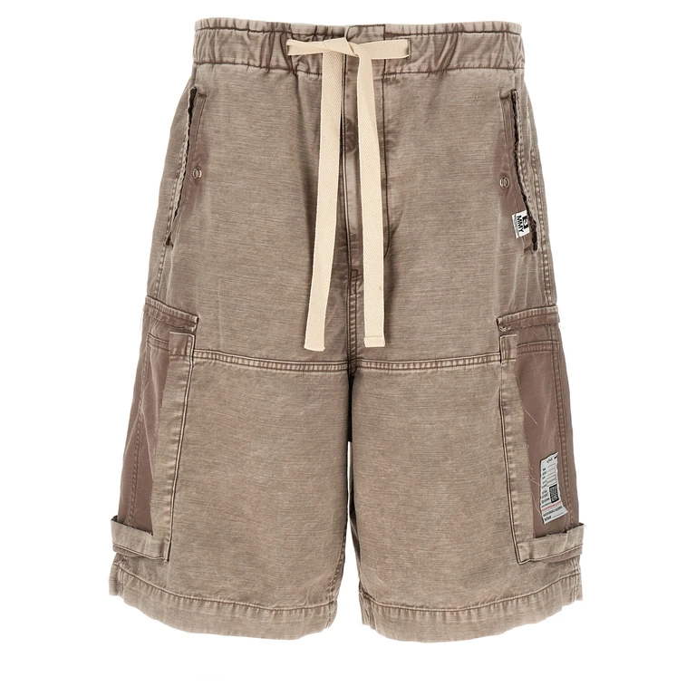 Gray Cotton Bermuda Shorts - Men
