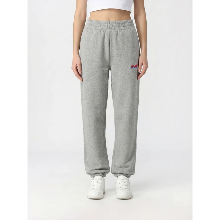 OFF-WHITE Pants Woman color Grey (OWCH006S26FLE0010527)
