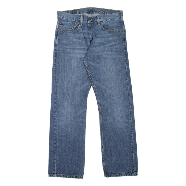 LEVI'S 514 Jeans Mens Blue Slim Straight Stone Wash W32 L30