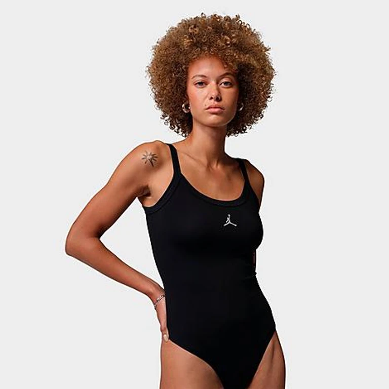 Jordan Women's Brooklyn Essentials Tank Bodysuit in Black/White Size: XS