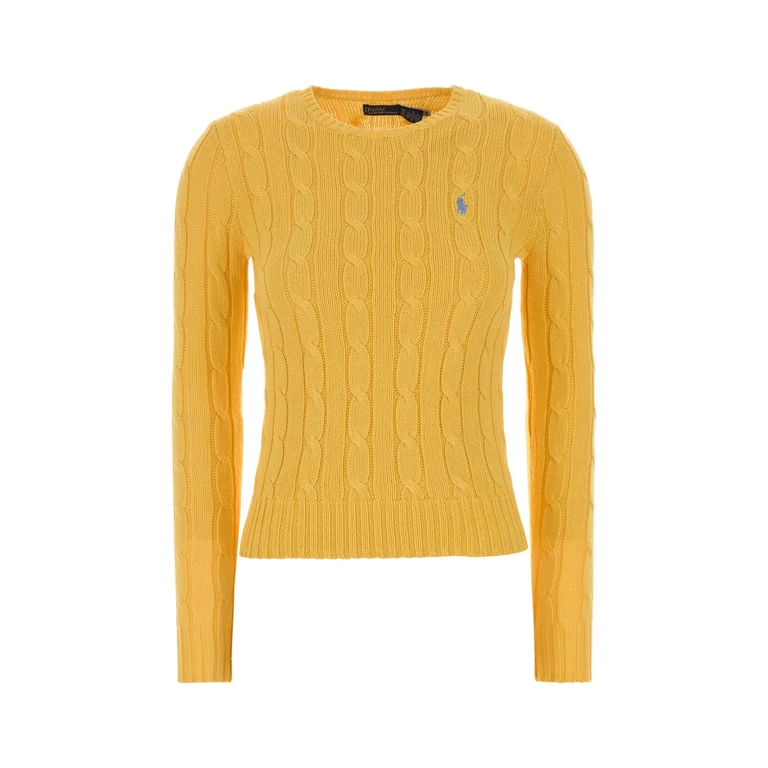 Polo Ralph Lauren Dark Yellow Cotton Sweater 507 Exterior: Maglieria - Women