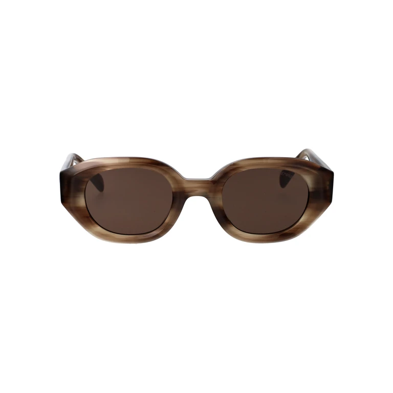 Emporio Armani 0ea4230u 614973 Shiny Striped Brown Acetate Sunglasses - Men