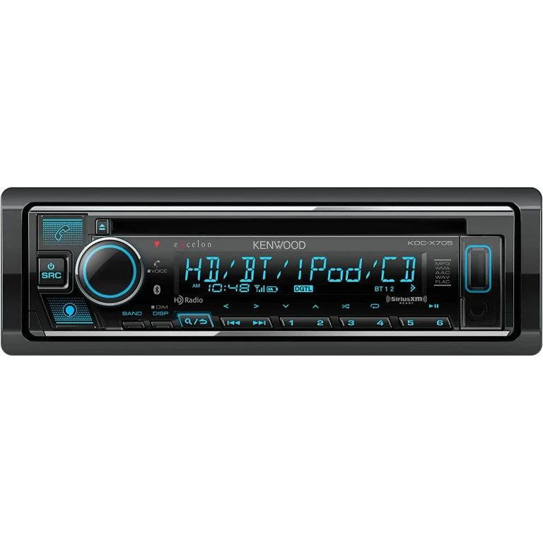 KDC-X705 Single-DIN CD Receiver with Bluetooth