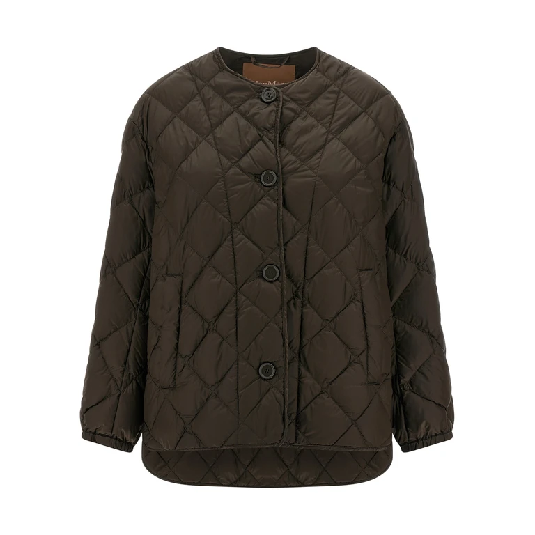 Max Mara Brown Polyamide Full-Length Jacket Clothing - Women