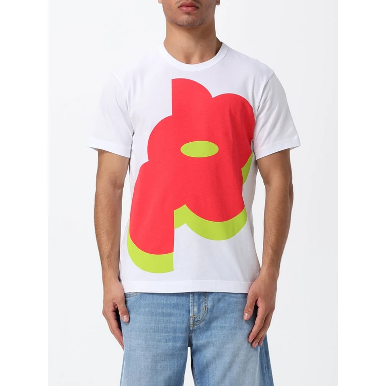 COMME DES GARÇONS Floral Print Cotton T-Shirt (T0190512)