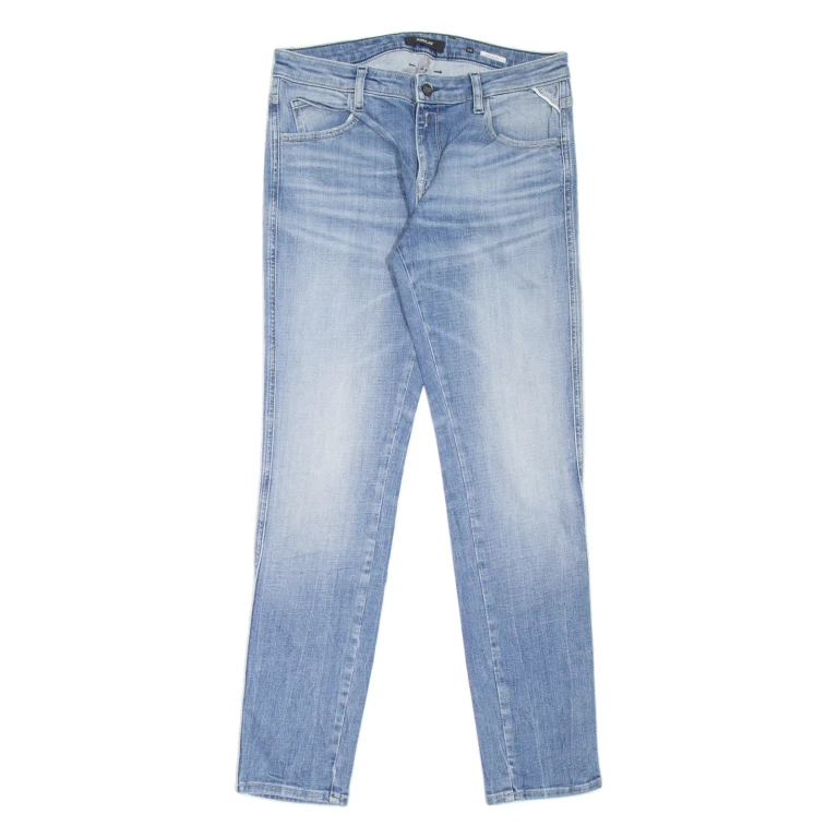 REPLAY Katewin Womens Jeans Blue Slim Tapered Stone Wash W28 L30
