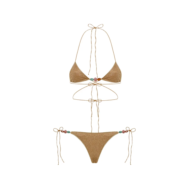 Oséree Lumiere Bead-embellished Bikini