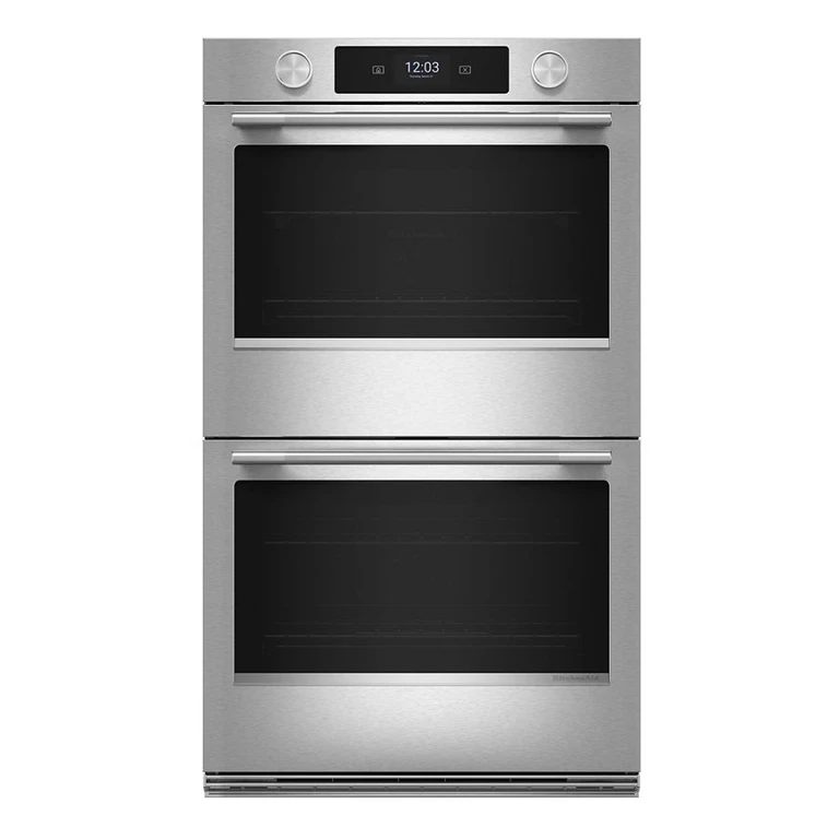 Smart Double Wall Oven w/ Assisted Cooking Modes in Steel