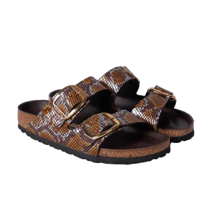 Arizona Big Buckle Microfiber Python Brown