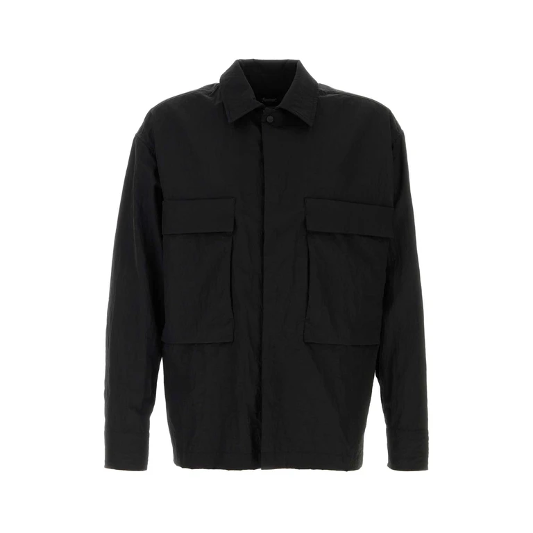 Herno Cm00005ul12827 9300 Nero Exterior: Nylon Camicie