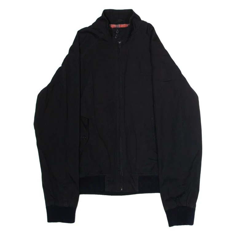 BEN SHERMAN Mens Lined Jacket Black Canvas M