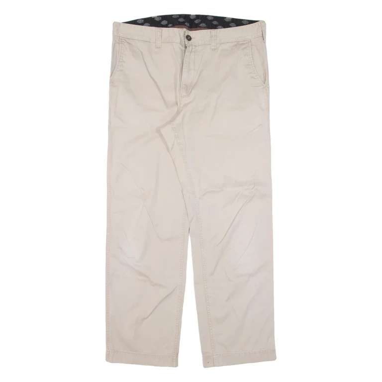 DICKIES Workwear Mens Trousers Beige Relaxed Straight W36 L30