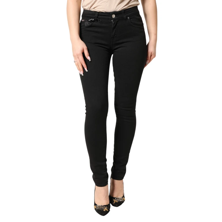 Dolce & Gabbana Black Cotton Stretch Skinny Denim Jeans Spandex Clothing - Women