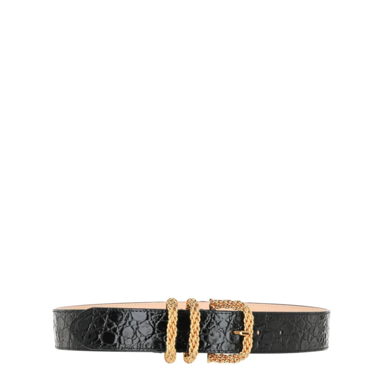 ByFar Croc Embossed Katina Belt