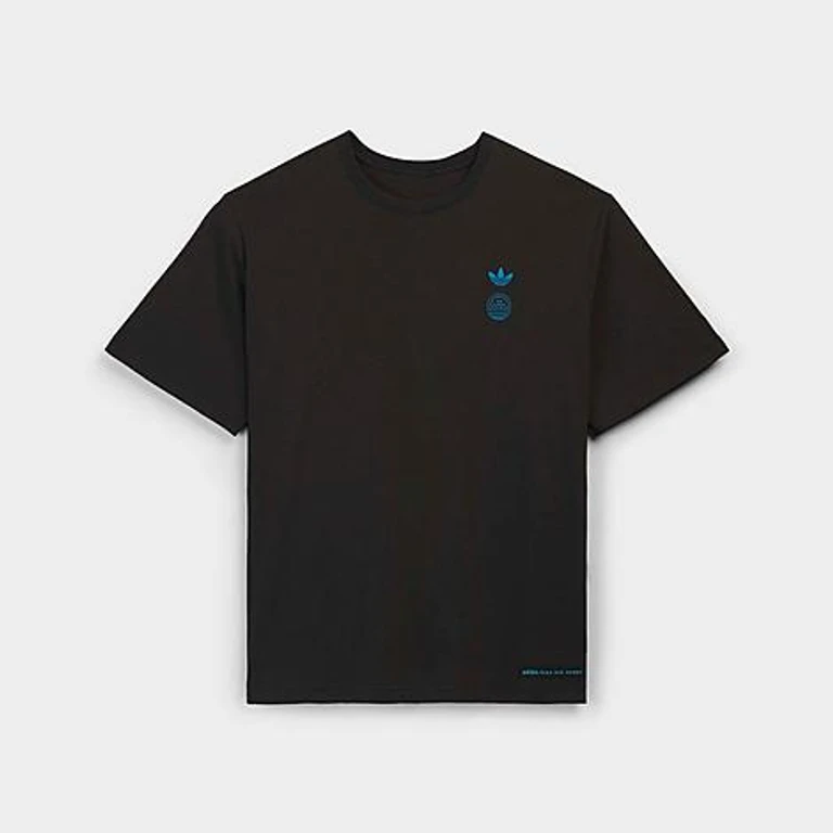 Men's Originals x Bad Bunny DTmF Paris Graphic Oversized Heavyweight T-Shirt in Black Size: Small