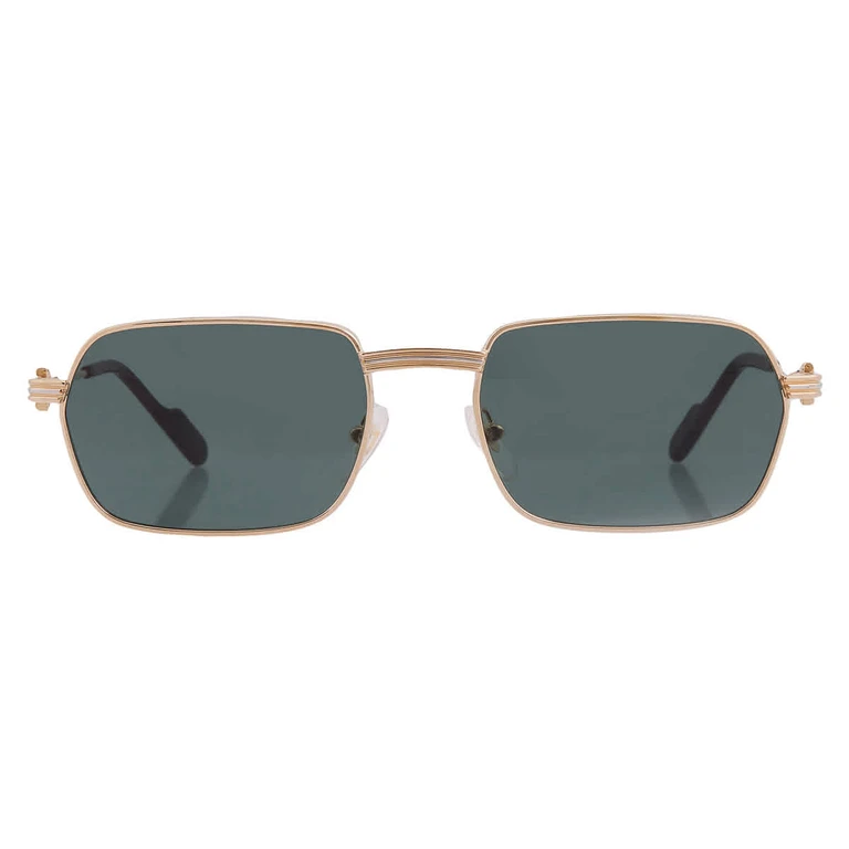 Cartier Premiere de Cartier Green with Light Mirror Geometric Mens Sunglasses CT0463S 002 56