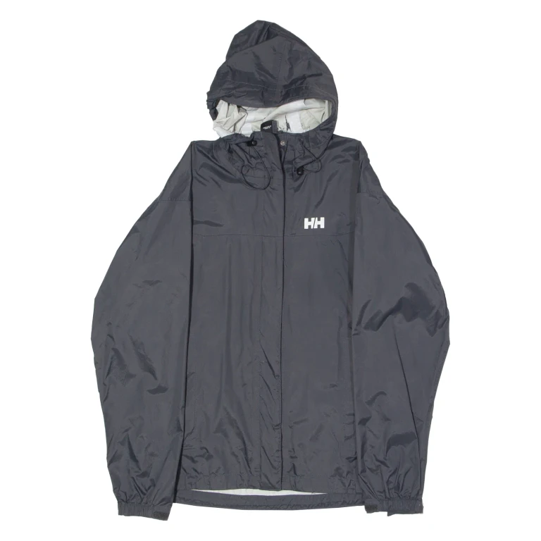 HELLY HANSEN Womens Rain Jacket Black Hooded S