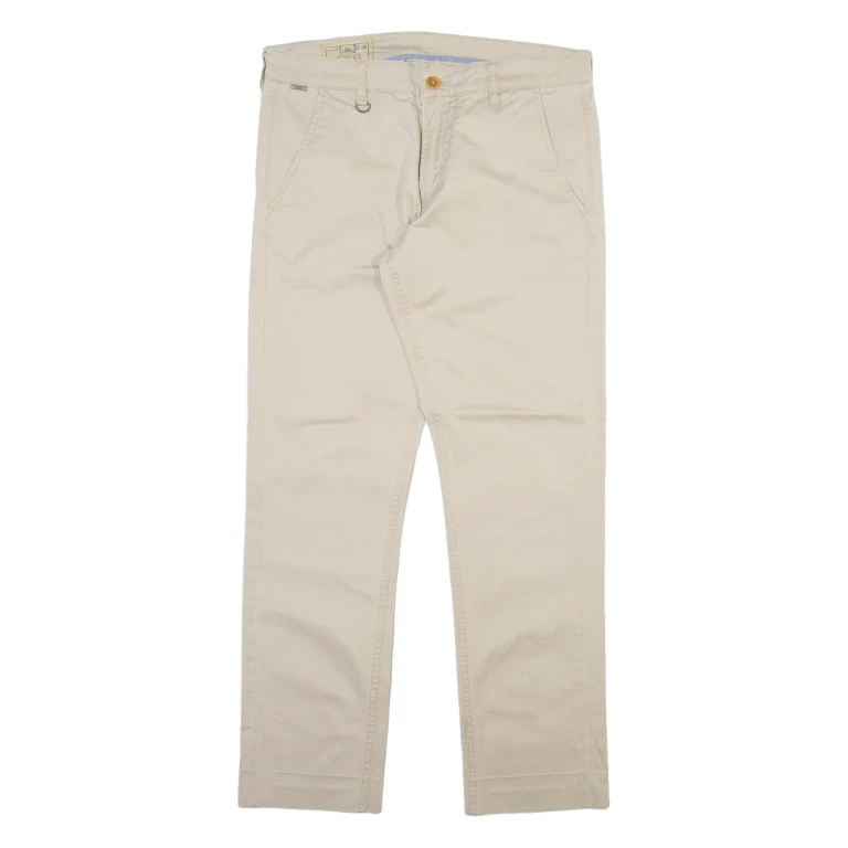 GUESS Mens Trousers Beige Slim Straight W31 L30