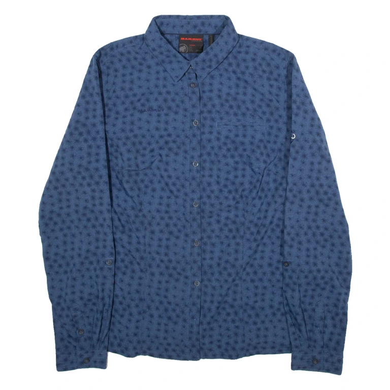 MAMMUT Womens Shirt Blue Long Sleeve L
