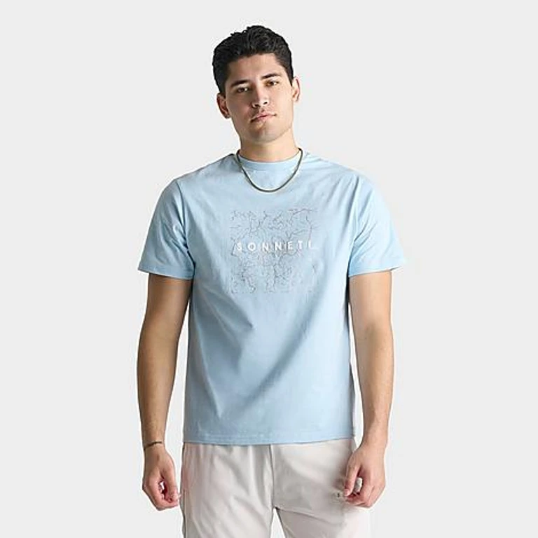 Men's Quartz T-Shirt in Cool Blue/Reflective Size: XS