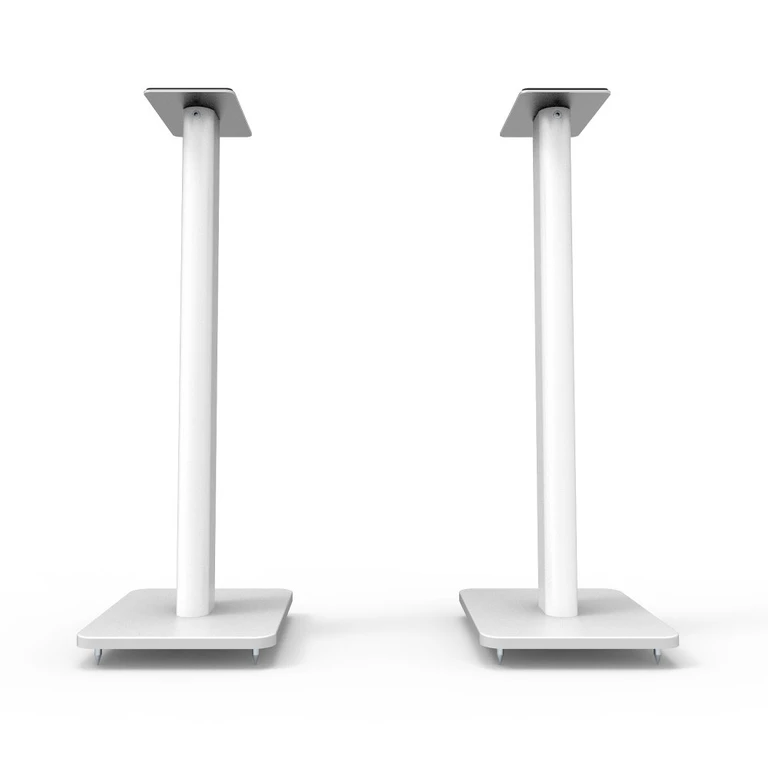 Kanto 26" Bookshelf Speaker Swiveling Floor Stands - White, Set of 2