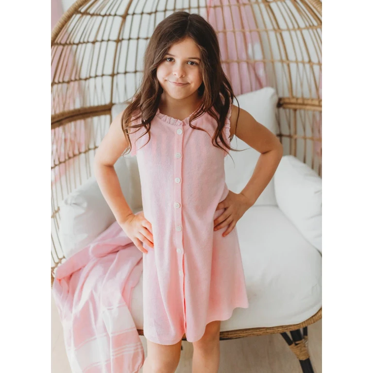 Terry Cover-up Dress ~ Orchid Pink