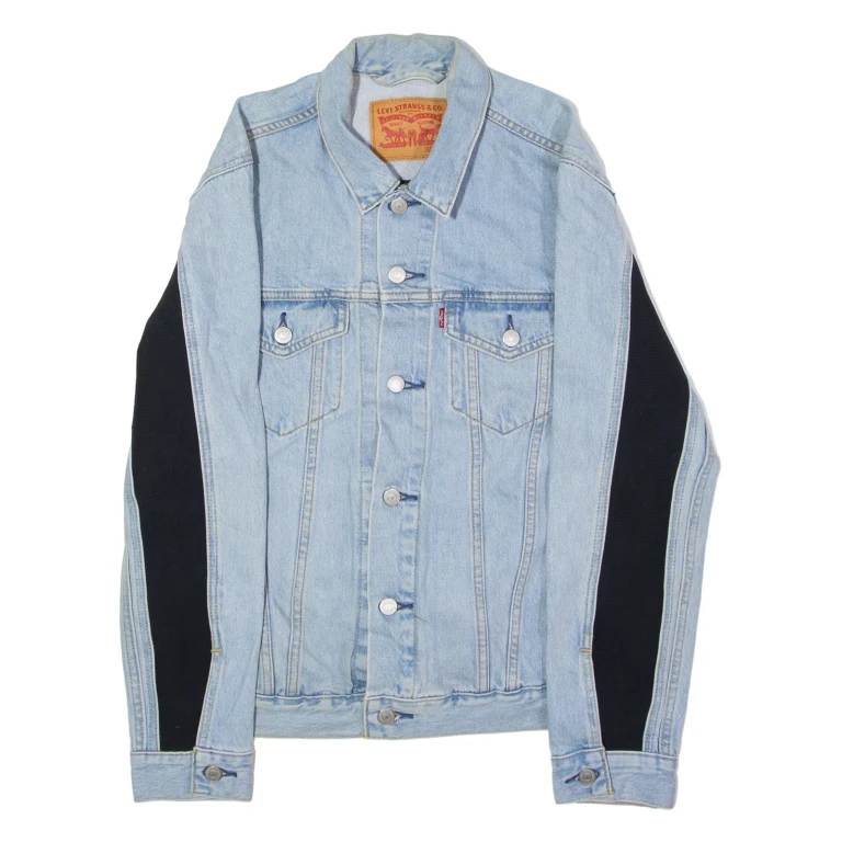 LEVI'S Mens Denim Jacket Blue Colourblock M