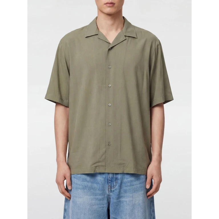 Cuban Collar Short-Sleeved Bowling Shirt in Modal Blend (SHS2600LG)