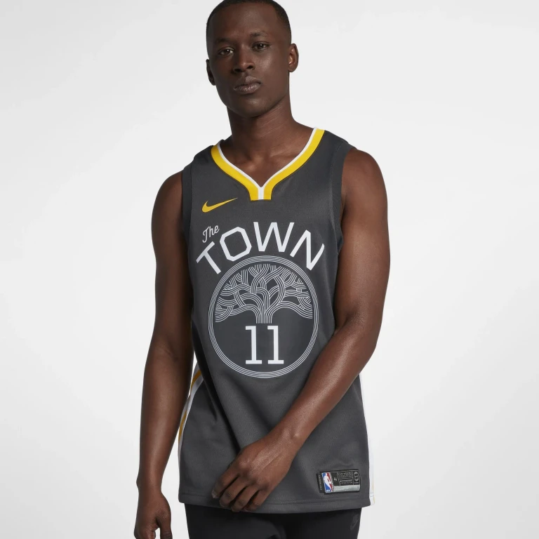 Men's NBA Gs Warriors Klay Thompson Swingman Jersey Statement Edition Jerseys