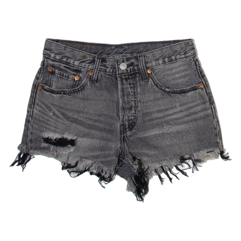 LEVI'S Womens Denim Shorts Grey S W28
