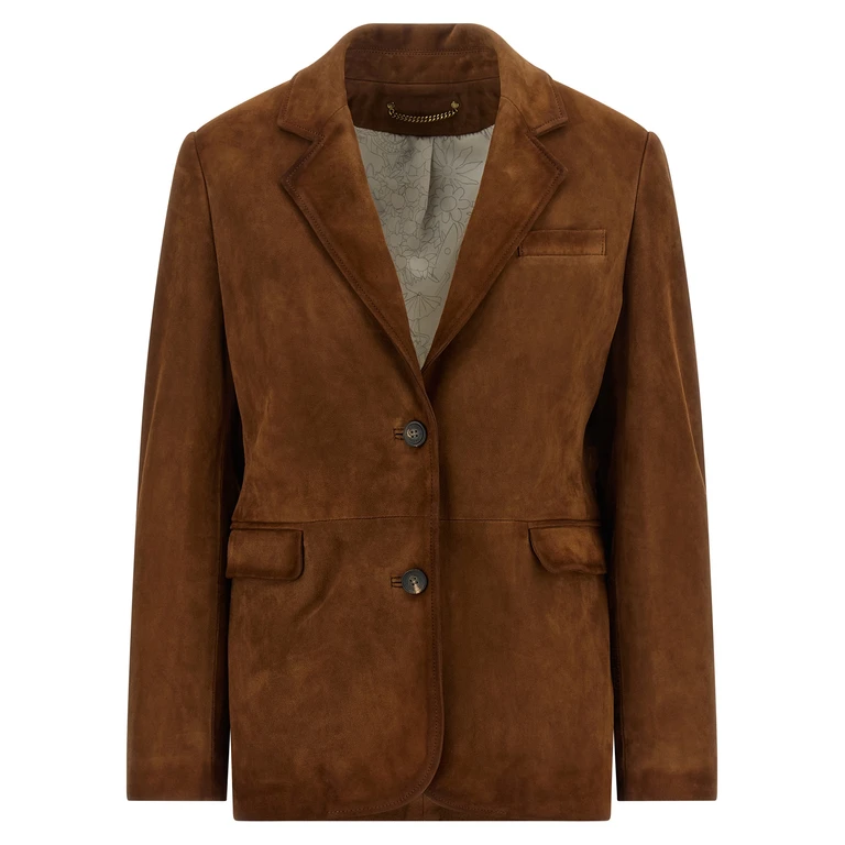 Golden Goose Brown Lamb Leather Jacket Clothing - Women