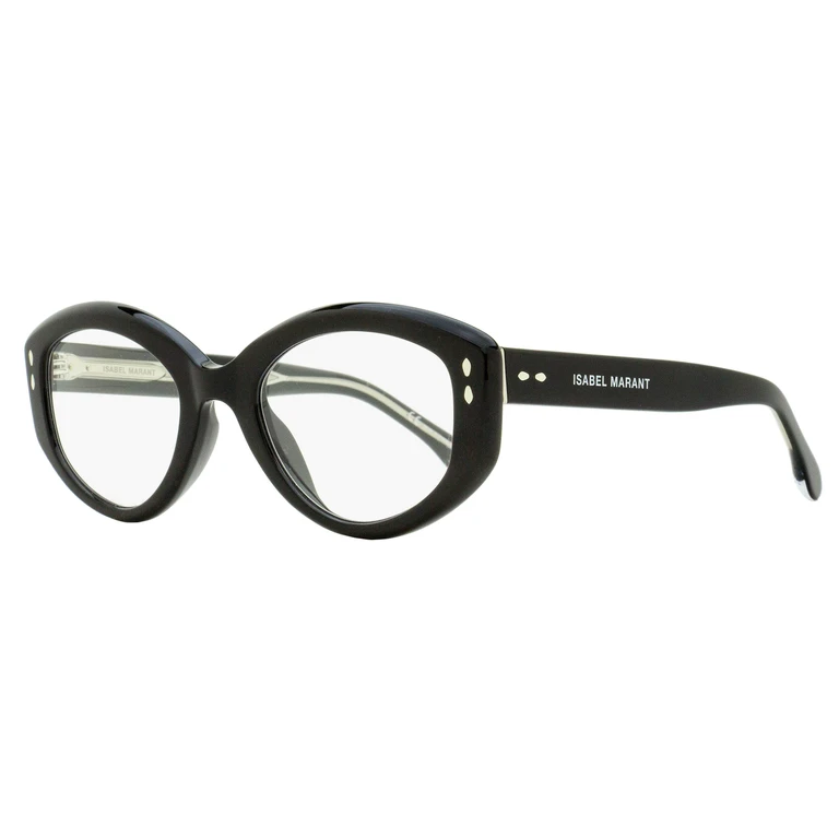 Oval Blue Block Eyeglasses IM0088/G/BB 807 Black 50mm