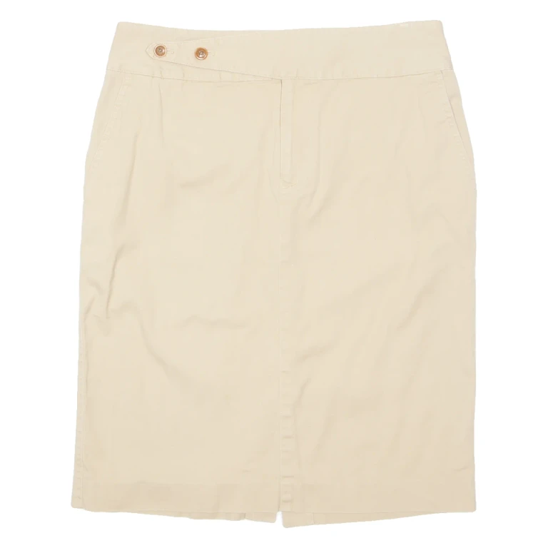 RALPH LAUREN Womens Straight Skirt Brown Knee Length UK 6