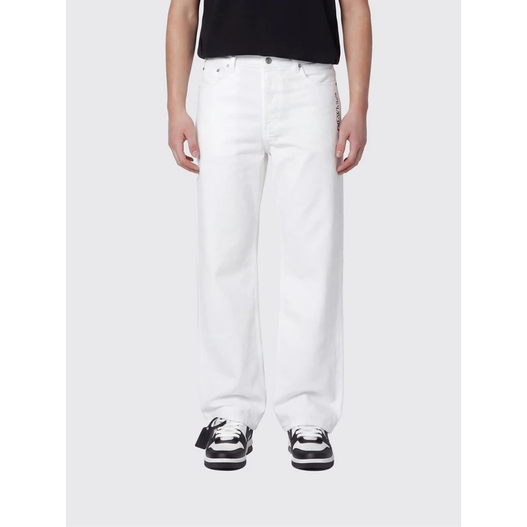 OFF-WHITE Jeans Men color White (OMCE04JS26FAB0011000)