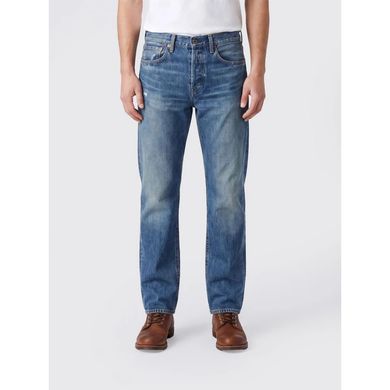 Social Sculpture Five-Pocket Slim-Fit Jeans in Cotton Denim (0126105005008L30BLUE)