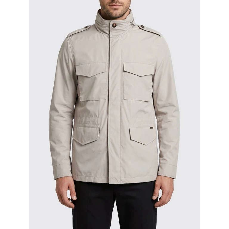 Coat Men color Grey (MOUGI101155TEPA023U0118)