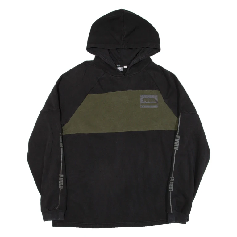 PUMA Mens Black Hoodie L