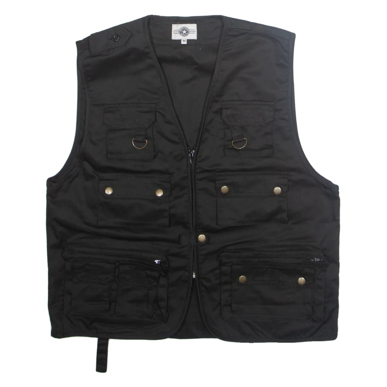 ARMY TEX Mens Gilet Black M
