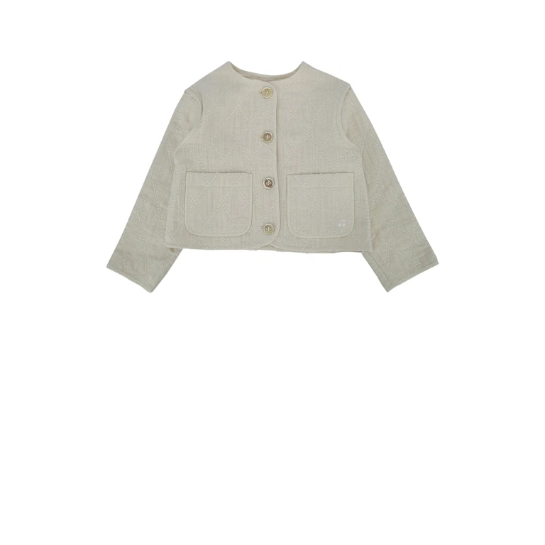 Veste Lathifa Ecru Coton Polyester Autres Fibres Abiti