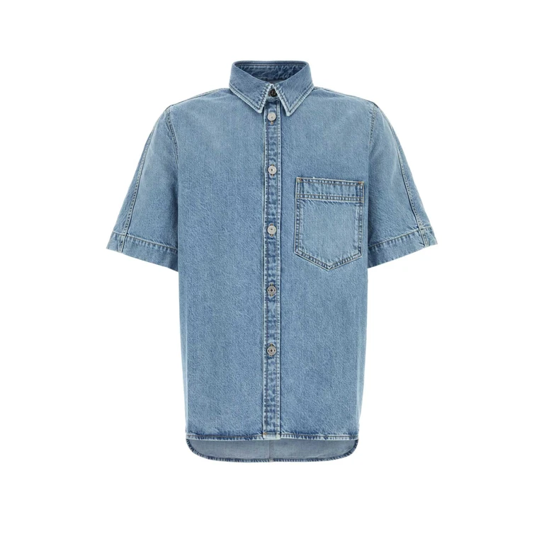 Givenchy Denim Shirt Lightblue Exterior: Cotton Camicie - Men