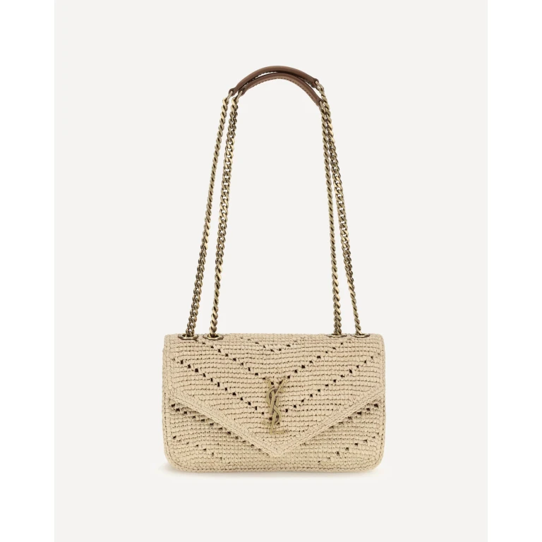 Small raffia Loulou Shoulder Bag