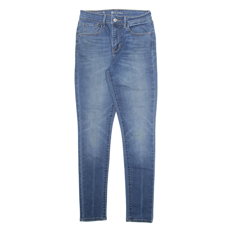 LEVI'S Womens Jeans Blue Regular Skinny Stone Wash W27 L30