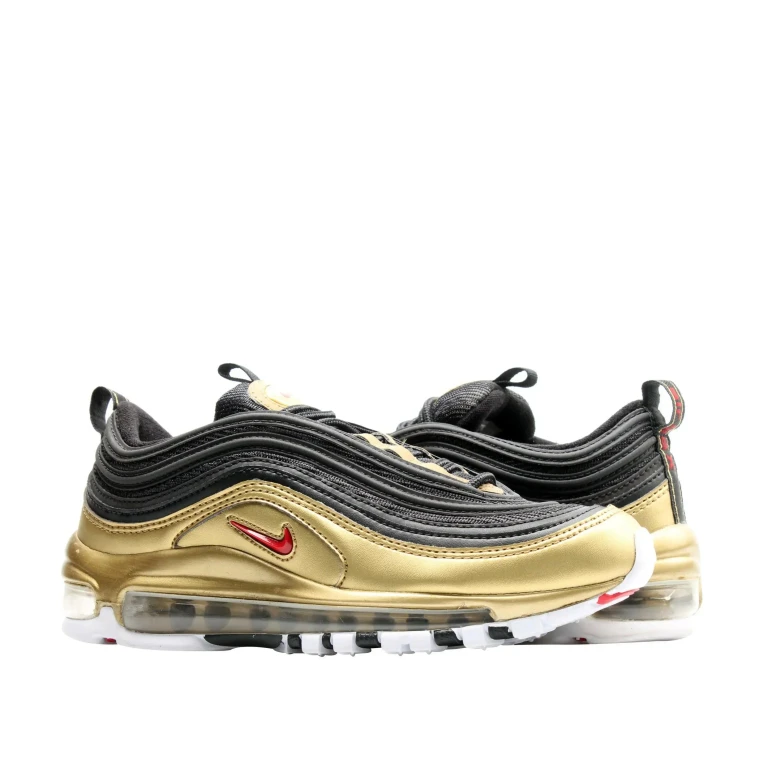 Air Max 97 QS Men Running Sneakers Black/Metallic Gold