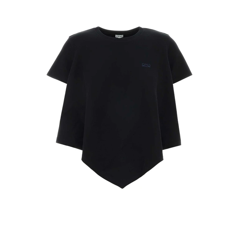 Loewe S540y22x87 Black Exterior: Cotton Nylon T-shirt