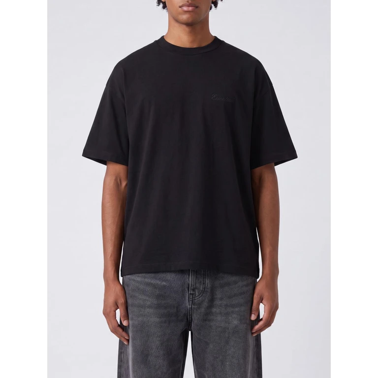 Crewneck T-Shirt in Cotton with Embroidered Logo and Dropped Shoulders (125AS264492FVB)